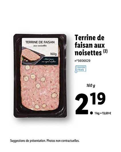 terrine de faisan aux noisettes