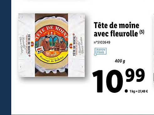 tête de moine avec fleurolle