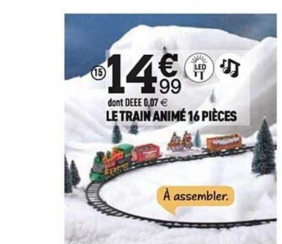 train animé 16 pièces
