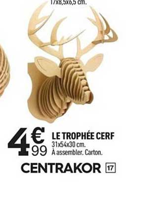 trophée cerf