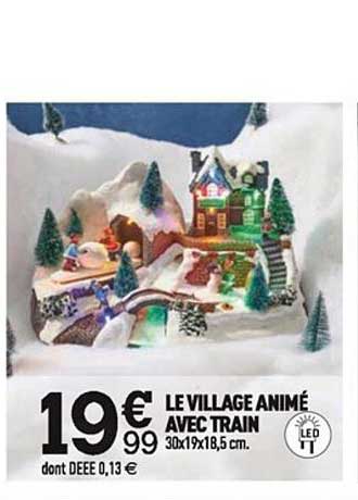 village animé avec train