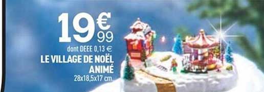village de noël animé