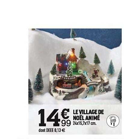 village de noël animé