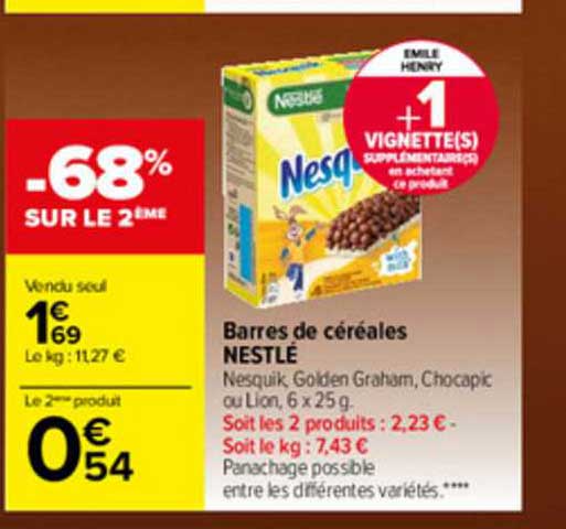 Barres De Céréales Nestlé
