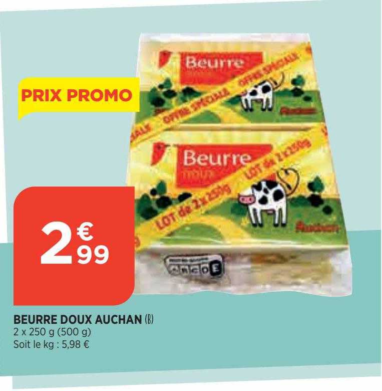 Beurre Doux Auchan