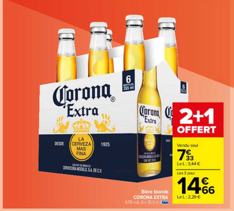 Bière Blonde Corona Extra