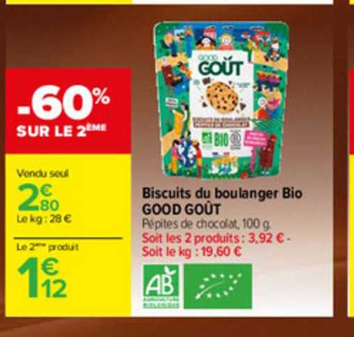 biscuits du boulanger bio good goût