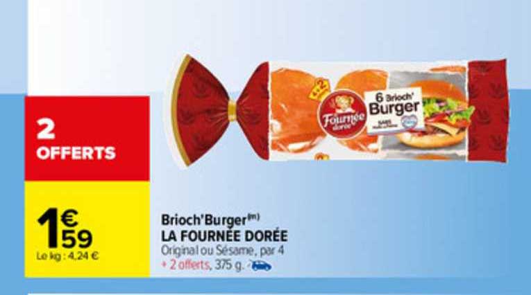 brioch'burger la fournée dorée