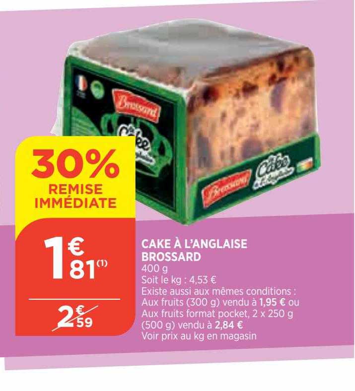 cake à l'anglaise brossard