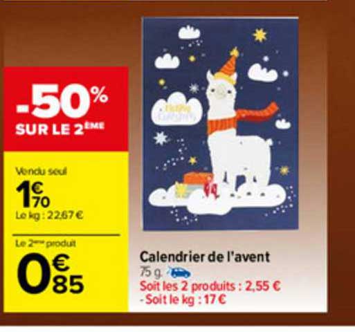 calendrier de l'avent