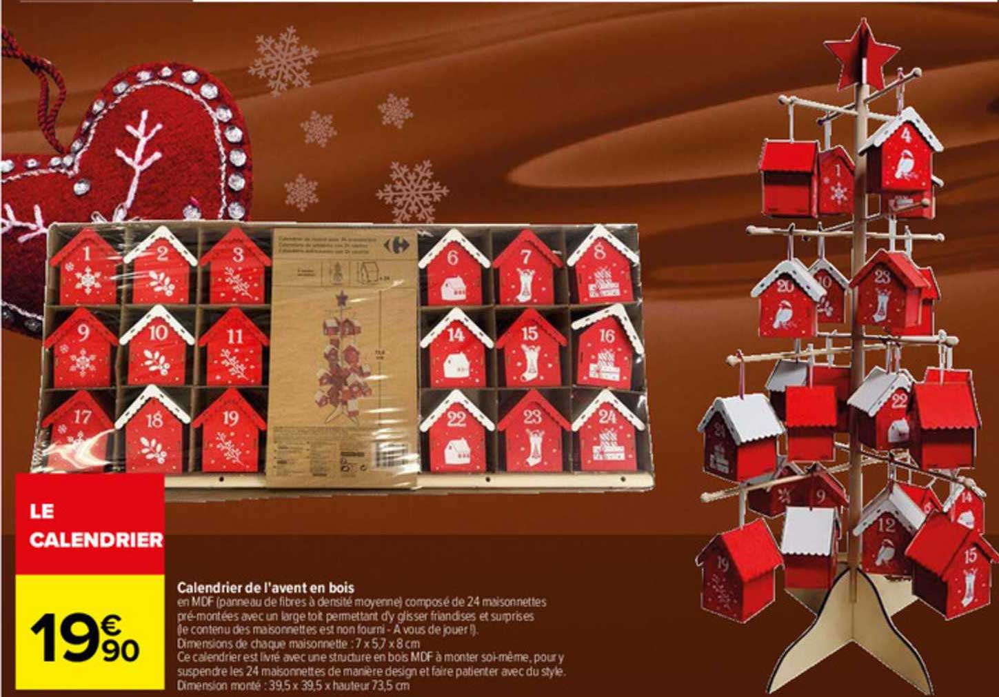 Calendrier De L'avent En Bois