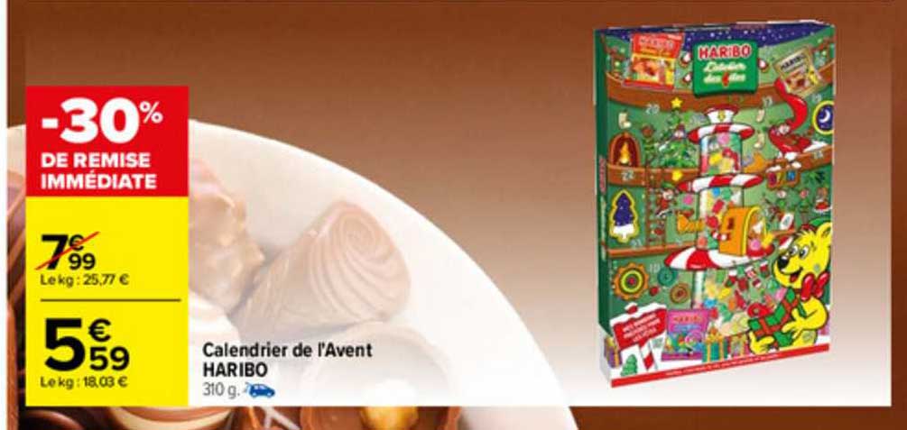 calendrier de l'avent haribo