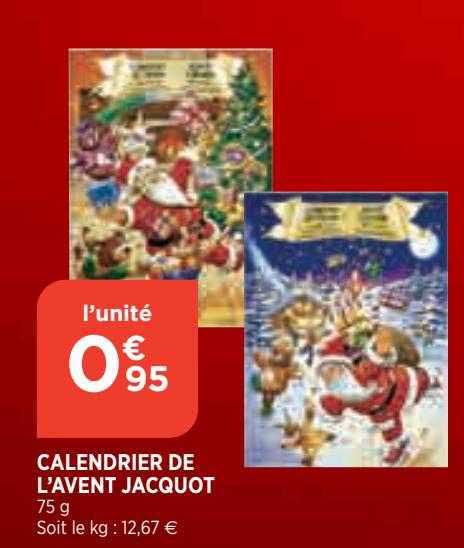 calendrier de l'avent jacquot