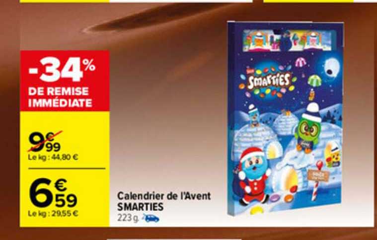 calendrier de l'avent smarties