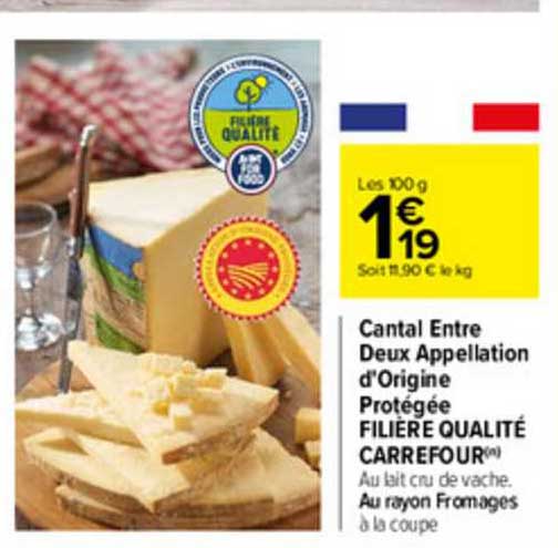 cantal entre deux appellation d'origine protégée filière qualité carrefour