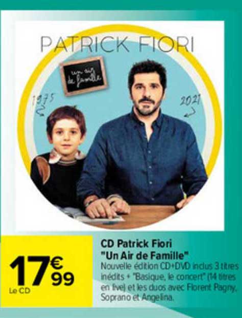 cd patrick fiori "un air de famille"