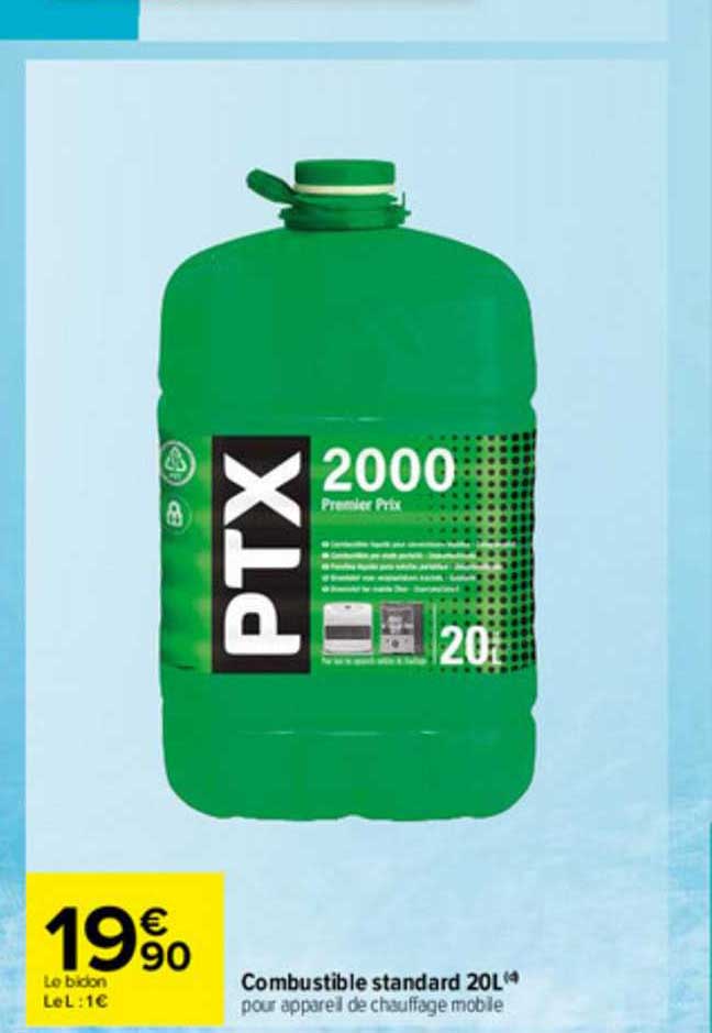 Combustible Standard 20l Ptx 2000