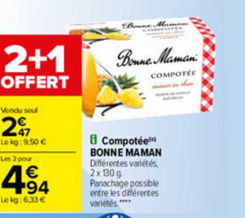 Compotée Bonne Maman