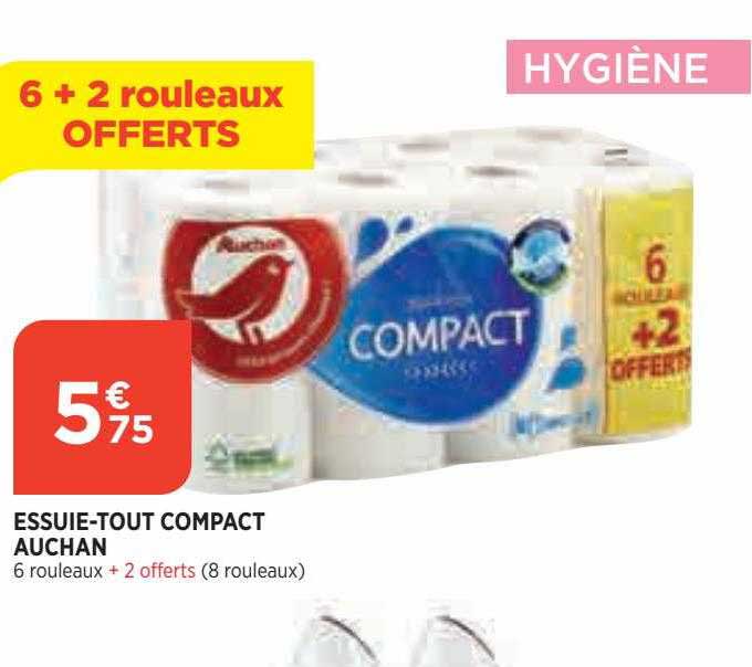 essuie-tout compact auchan