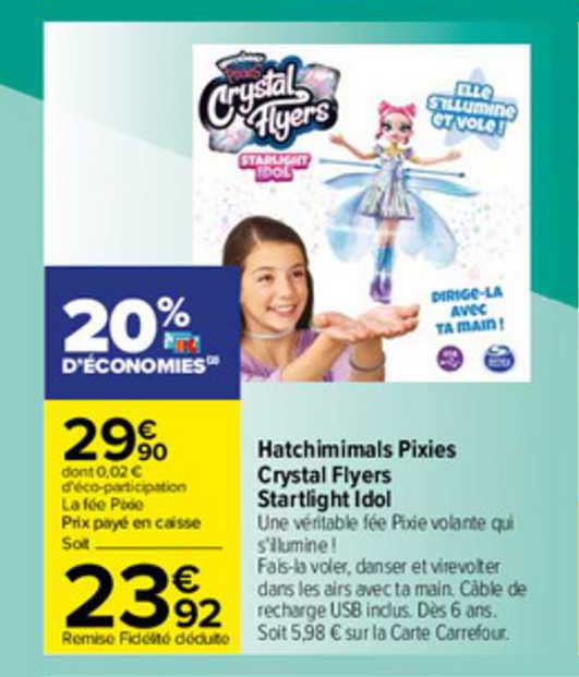 Hatchimimals Pixie Crystal Flyers Startlight Idol