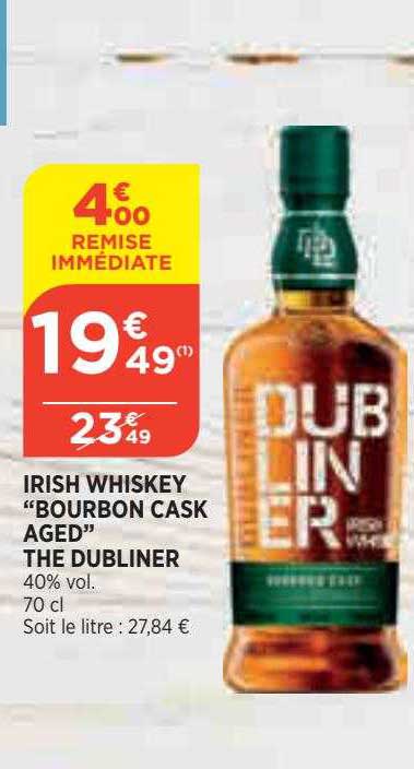 irish whiskey "bourbon cask aged" the dubliner