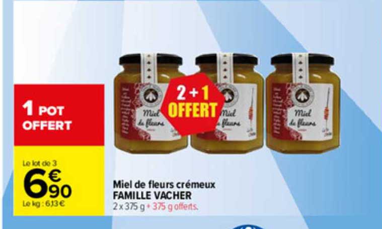 miel de fleurs crémeux famille vacher