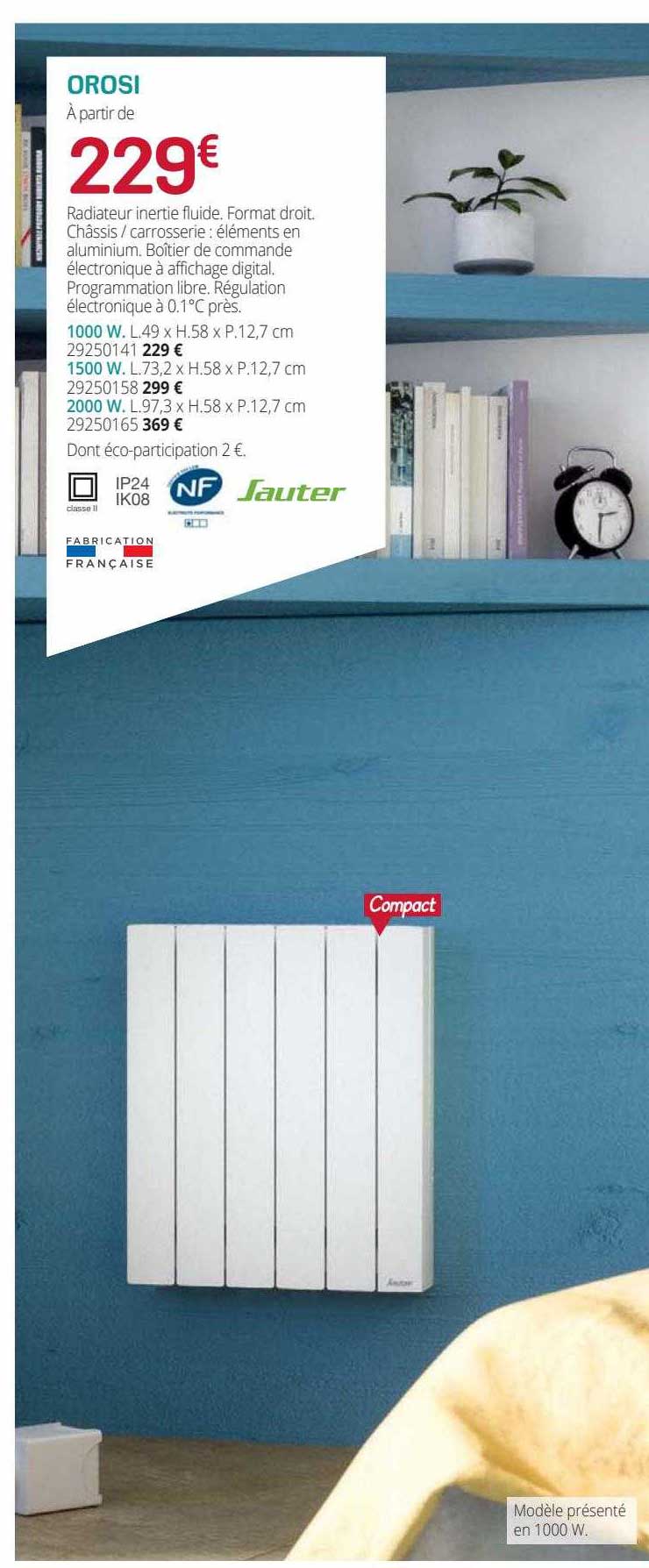 Radiateur Orosi Sauter