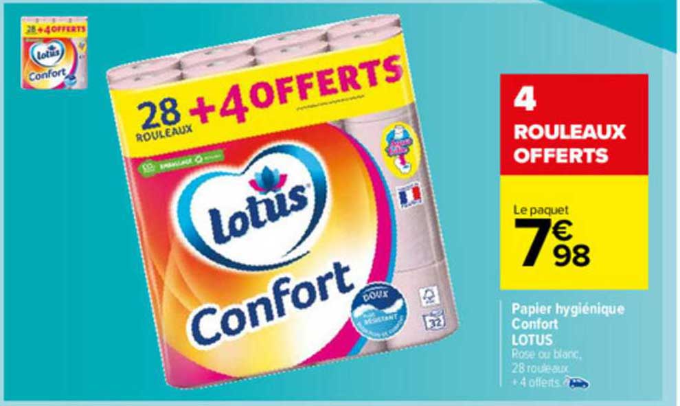 Papier Hygiénique Confort Lotus