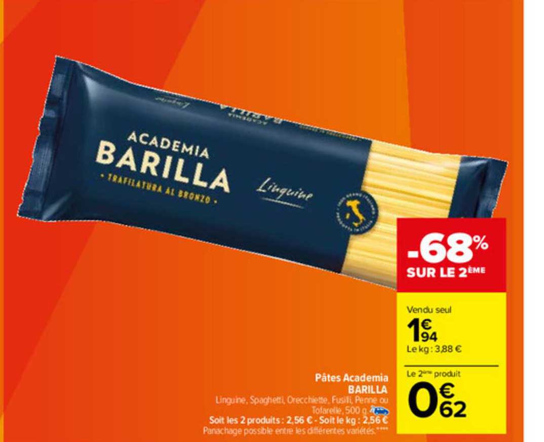pâtes academia barilla