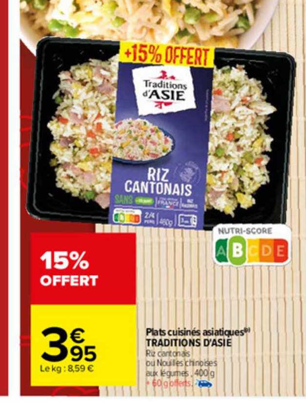 plats cuisinés asiatiques traditions d'asie