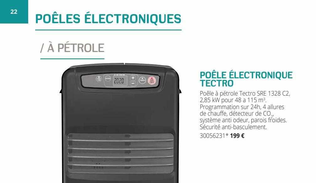 poêles électroniques tectro