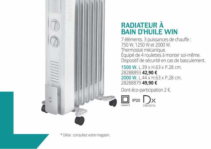 radiateur à bain d'huile win
