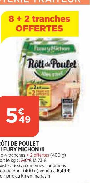 rôti de poulet fleury michon