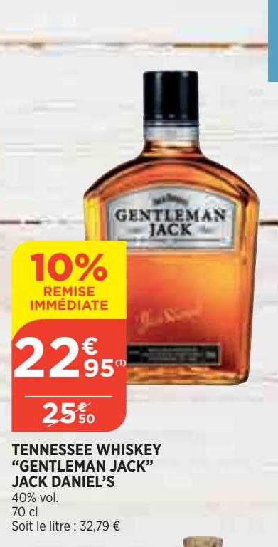 tennessee whiskey "gentleman jack" jack daniel's