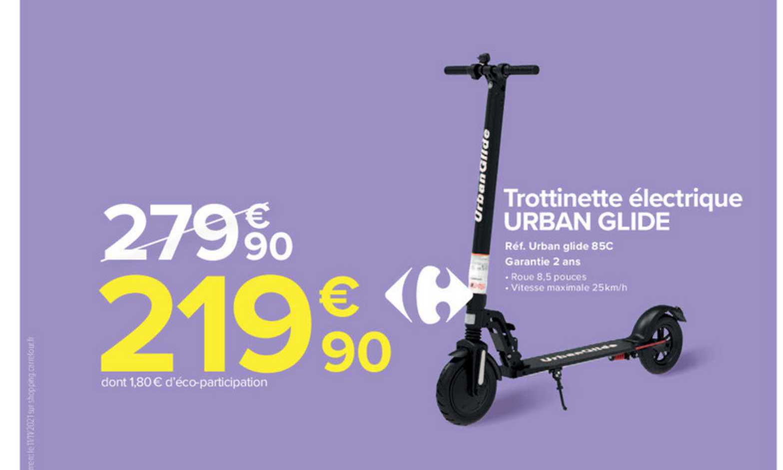 trottinette électrique urban glide
