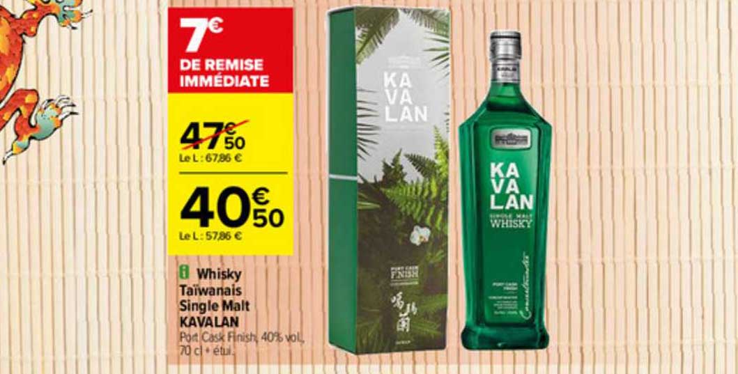 whisky taïwanais single malt kavalan