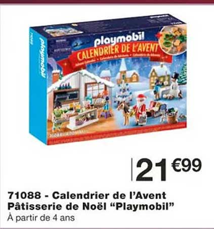 71088 - calendrier de l'avent pâtisserie de noël "playmobil"