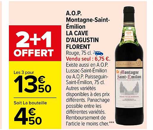 a.o.p. montagne-saint-émilion la cave d'augustin florent