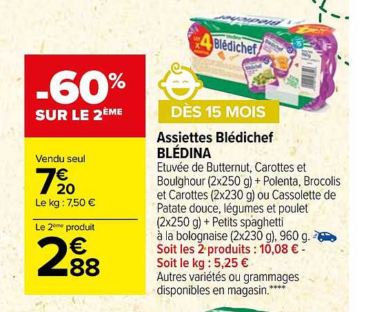 Assiettes Blédichef Blédina