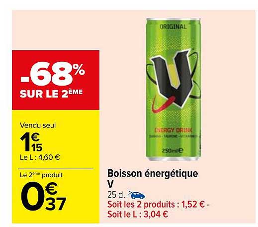 boisson énergétique v