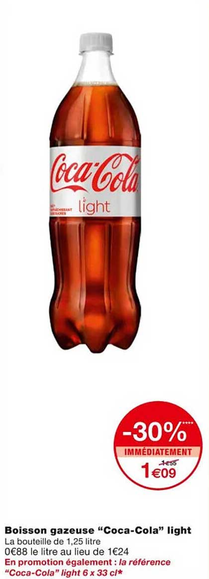 boisson gazeuse "coca-cola" light
