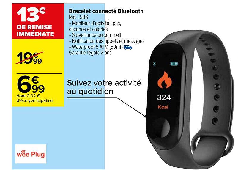 bracelet connecté bluetooth wee plug