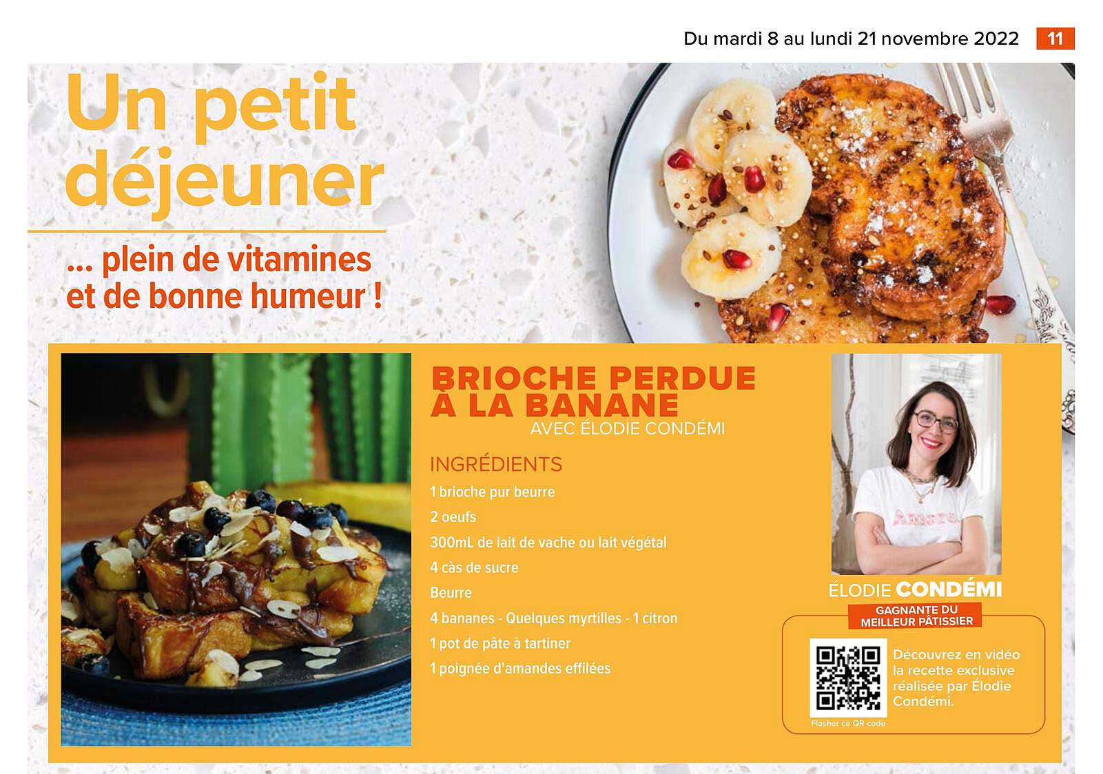 brioche perdue à la banane