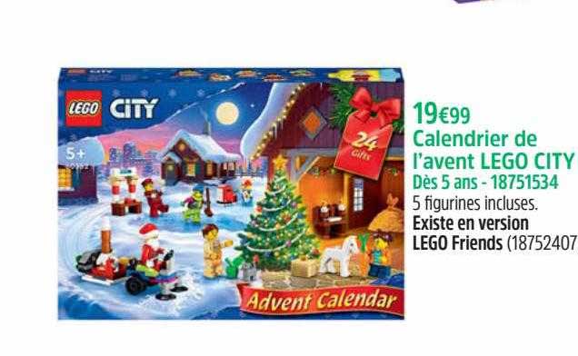 calendrier de l'avent lego city