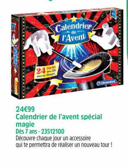 calendrier de l'avent spécial magie