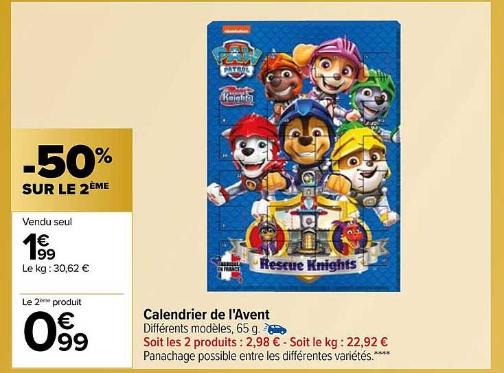 calendrier de l'avent