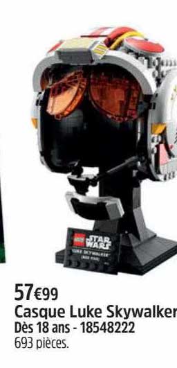 casque luke skywalker lego star wars
