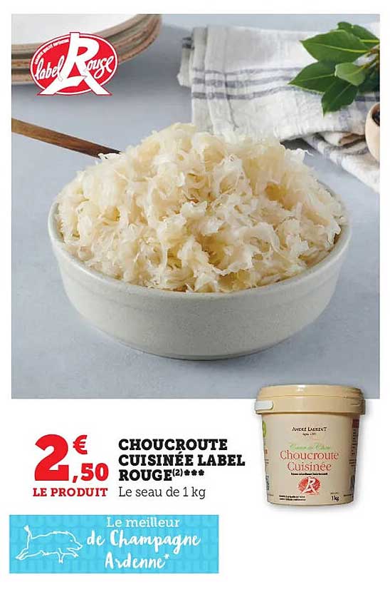 Choucroute Cuisinée Label Rouge