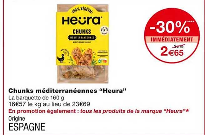 chunks méditerranéennes "heura"