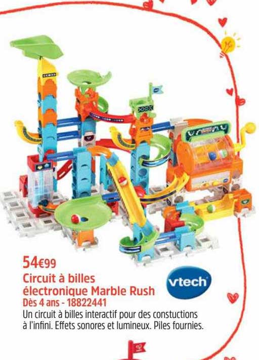 circuit à billes électronique marble rush vtech